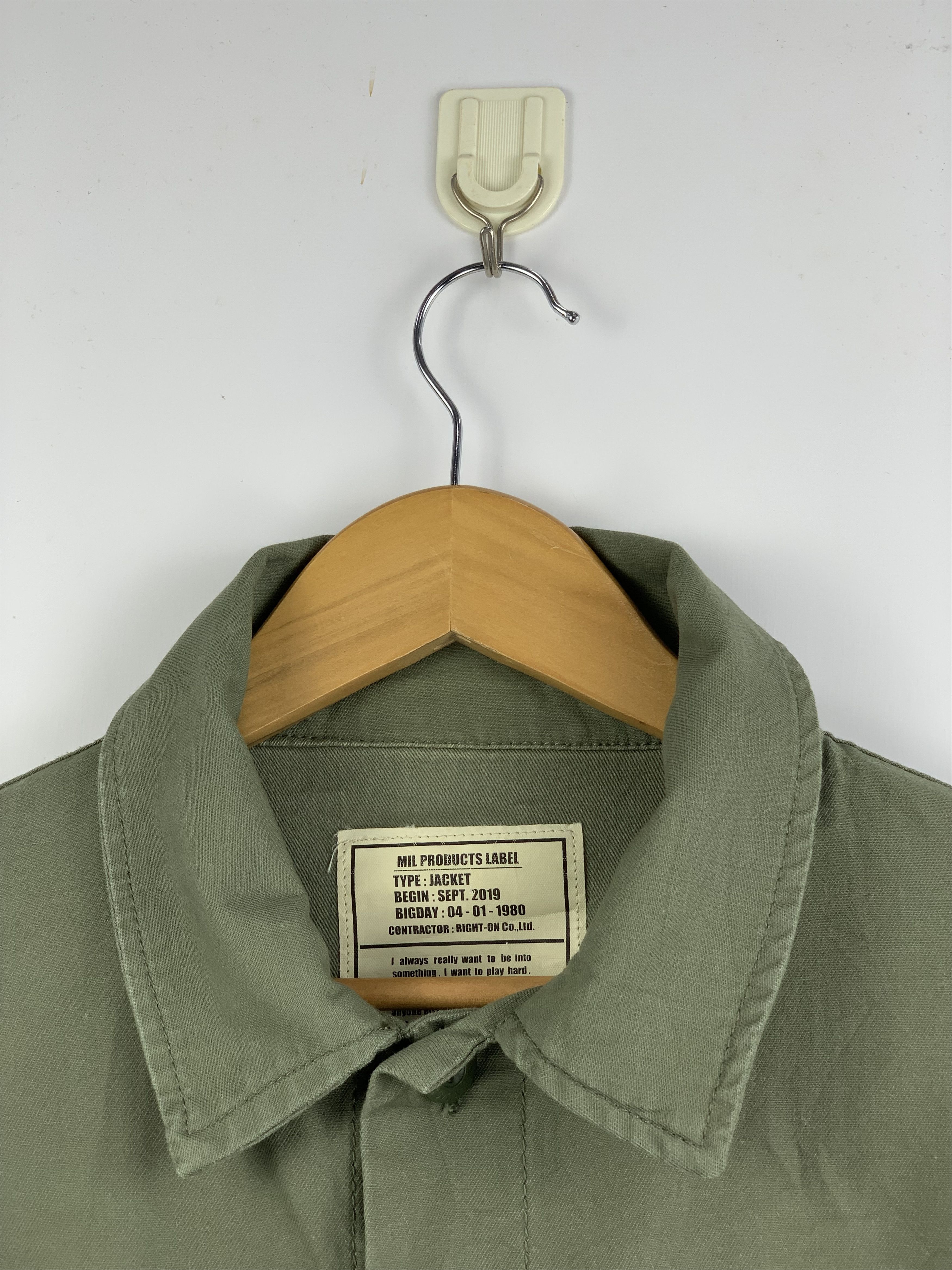 Japanese Brand Vintage Japanese Brand Back Number Military Jacket J1626 Size US L / EU 52-54 / 3 - 10 Thumbnail