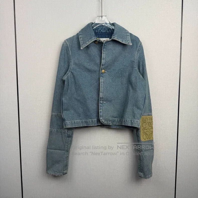 Loewe Loewe Leather Patch Denim Jacket Size XXS / US 00 / IT 34 - 1 Thumbnail