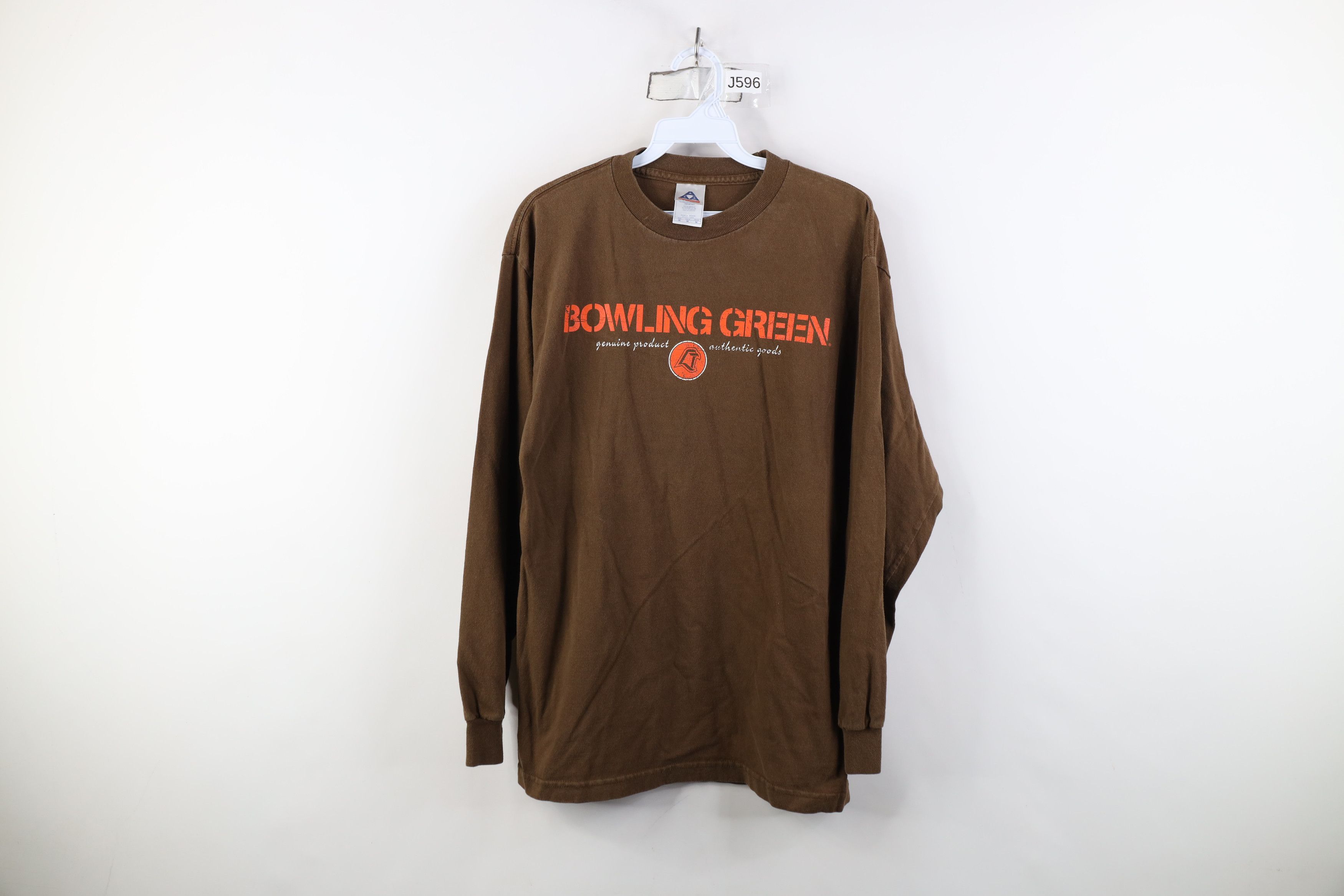 Vintage Vintage 90s Y2K Green State University Long Sleeve T-Shirt Size US M / EU 48-50 / 2 - 1 Thumbnail