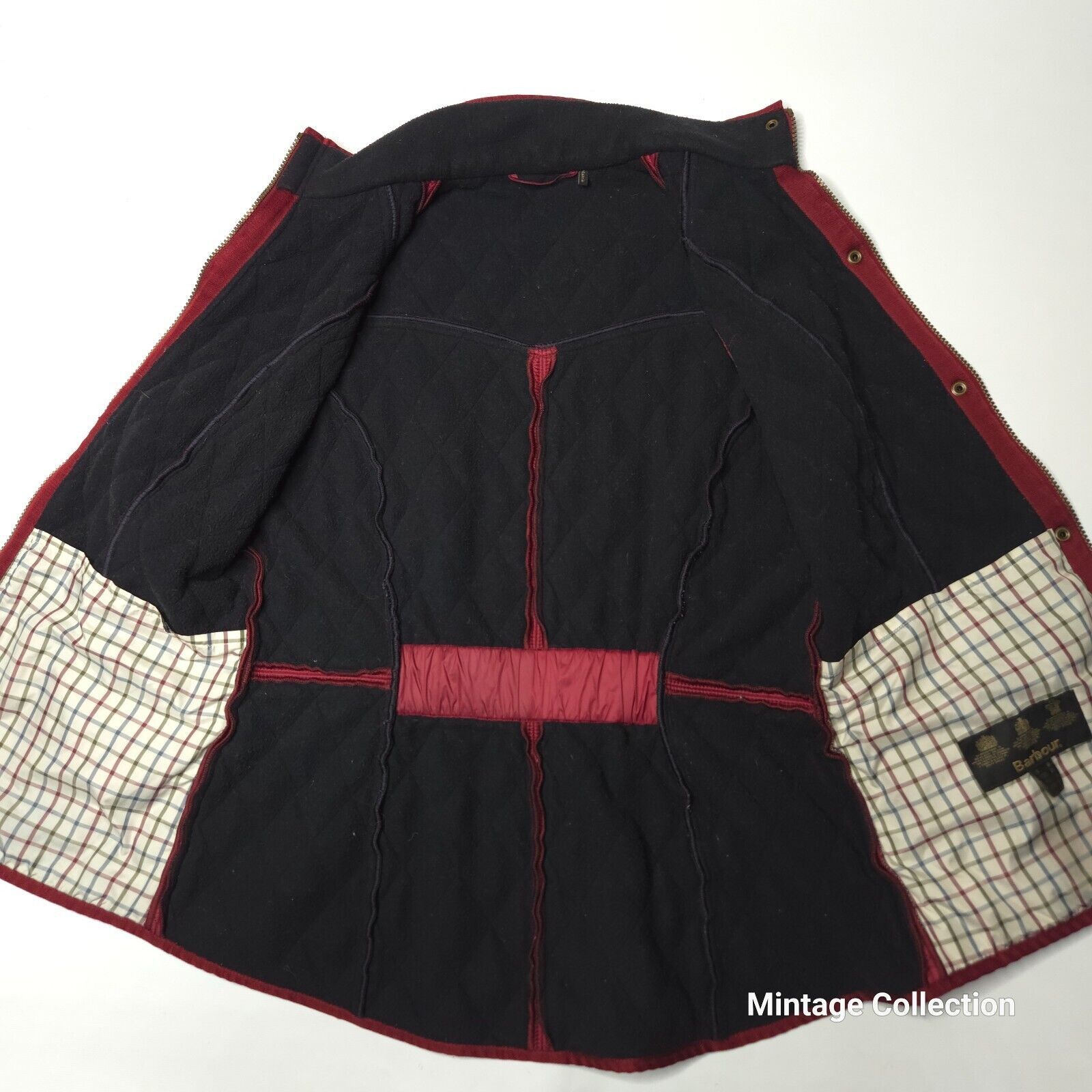Barbour Barbour Cavalry Gilet Quilted Vest Fleece Lined Burgundy 10 Size L / US 10 / IT 46 - 8 Thumbnail