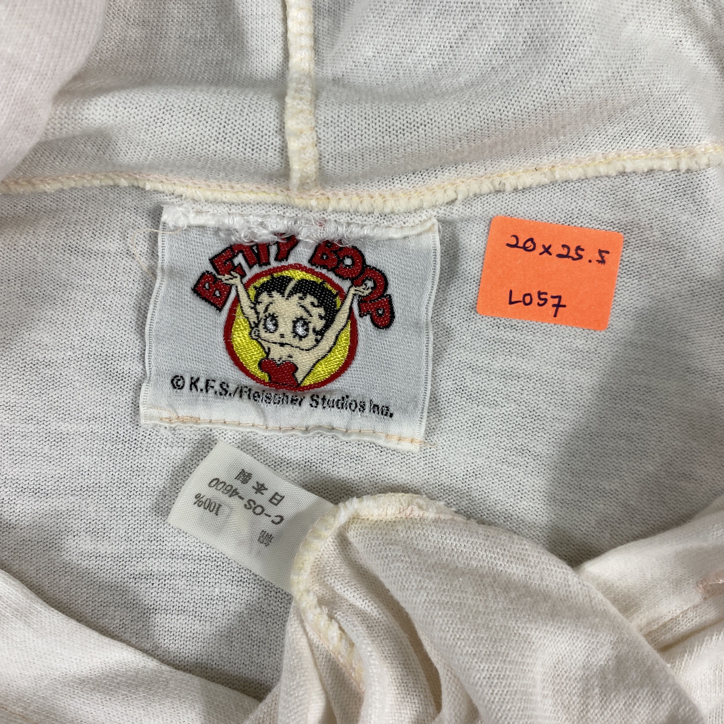 Cartoon Network Vintage Betty Boop Shirt Hoodie - L057 Size US M / EU 48-50 / 2 - 4 Thumbnail