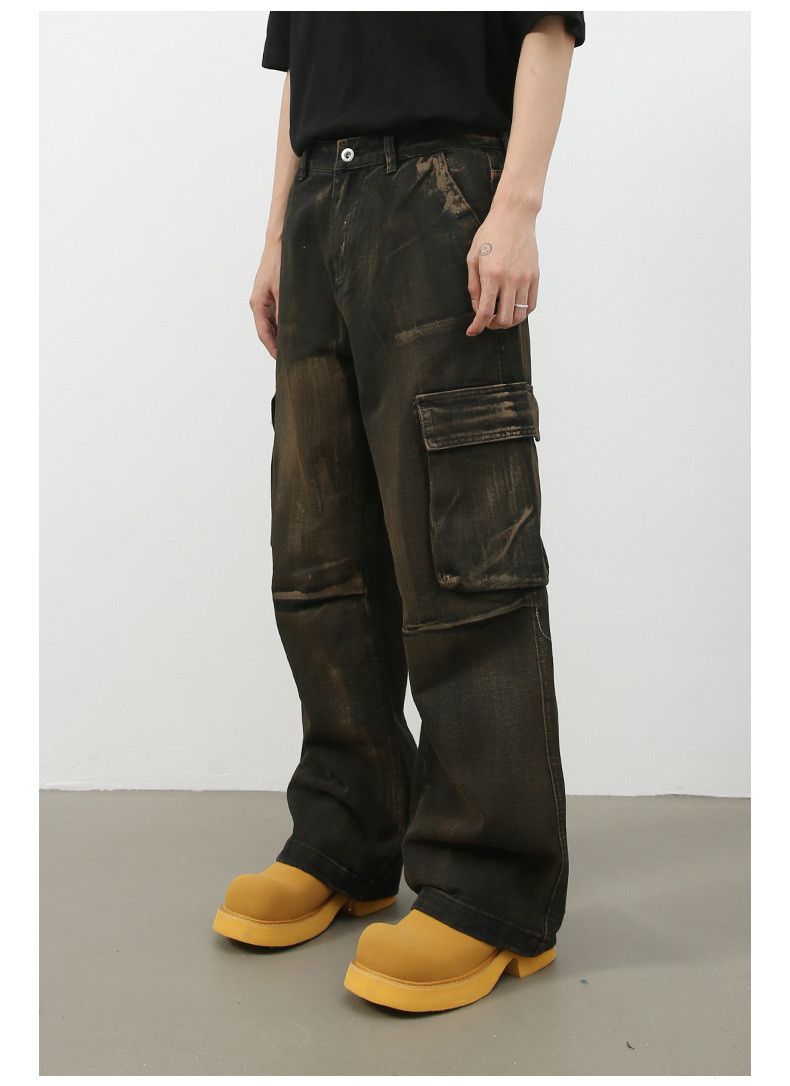 Japanese Brand × Jean High Street American Retro Multi-Pocket Straight Cargo Jeans Size US 32 / EU 48 - 7 Thumbnail