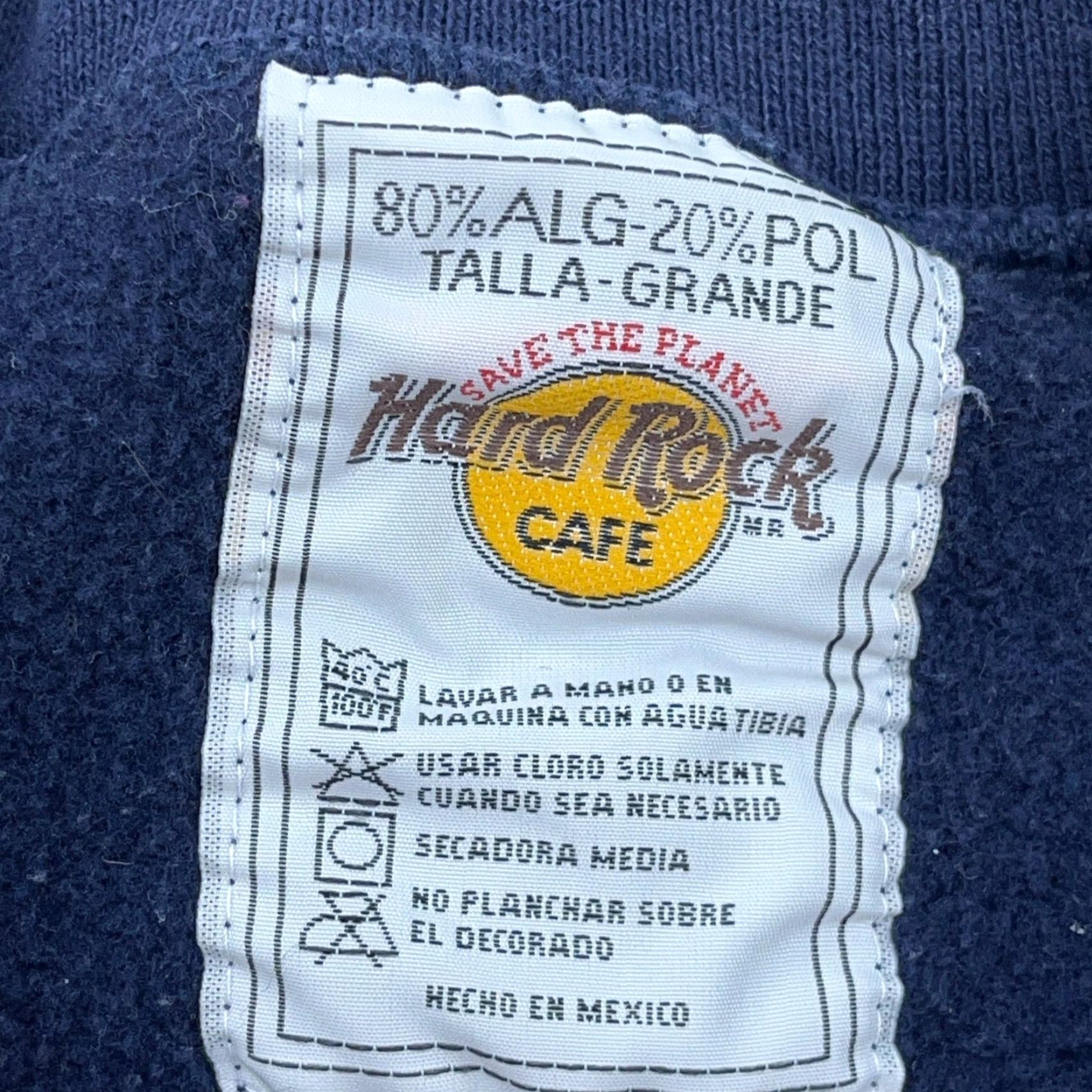 Hard Rock Cafe VINTAGE Hard Rock Cafe Sweatshirt Men L Blue Crew Neck 90s Y2K Faded Embroidered Logo Graphic Print Sweatshirt Mens Size US L / EU 52-54 / 3 - 6 Thumbnail