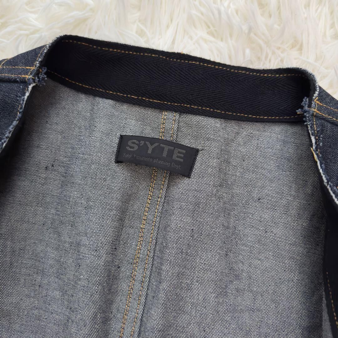 Yohji Yamamoto yohji yamamoto pour homme S'YTE cut-off design denim coat Size US L / EU 52-54 / 3 - 6 Thumbnail