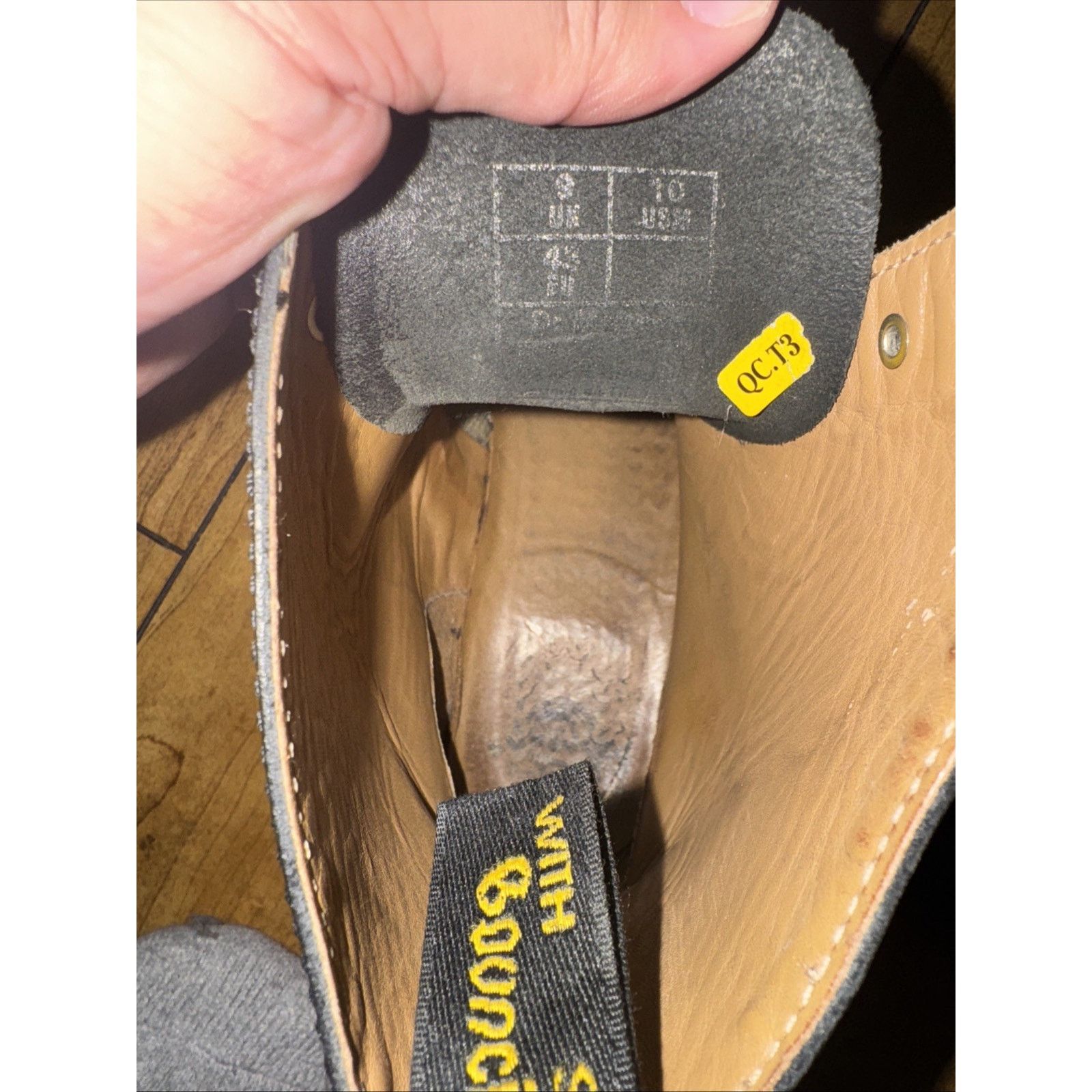 Dr. Martens Dr. Martens Men’s Black Leather Boots Size 9 Lace Up Combat Size US 9 / EU 42 - 5 Thumbnail