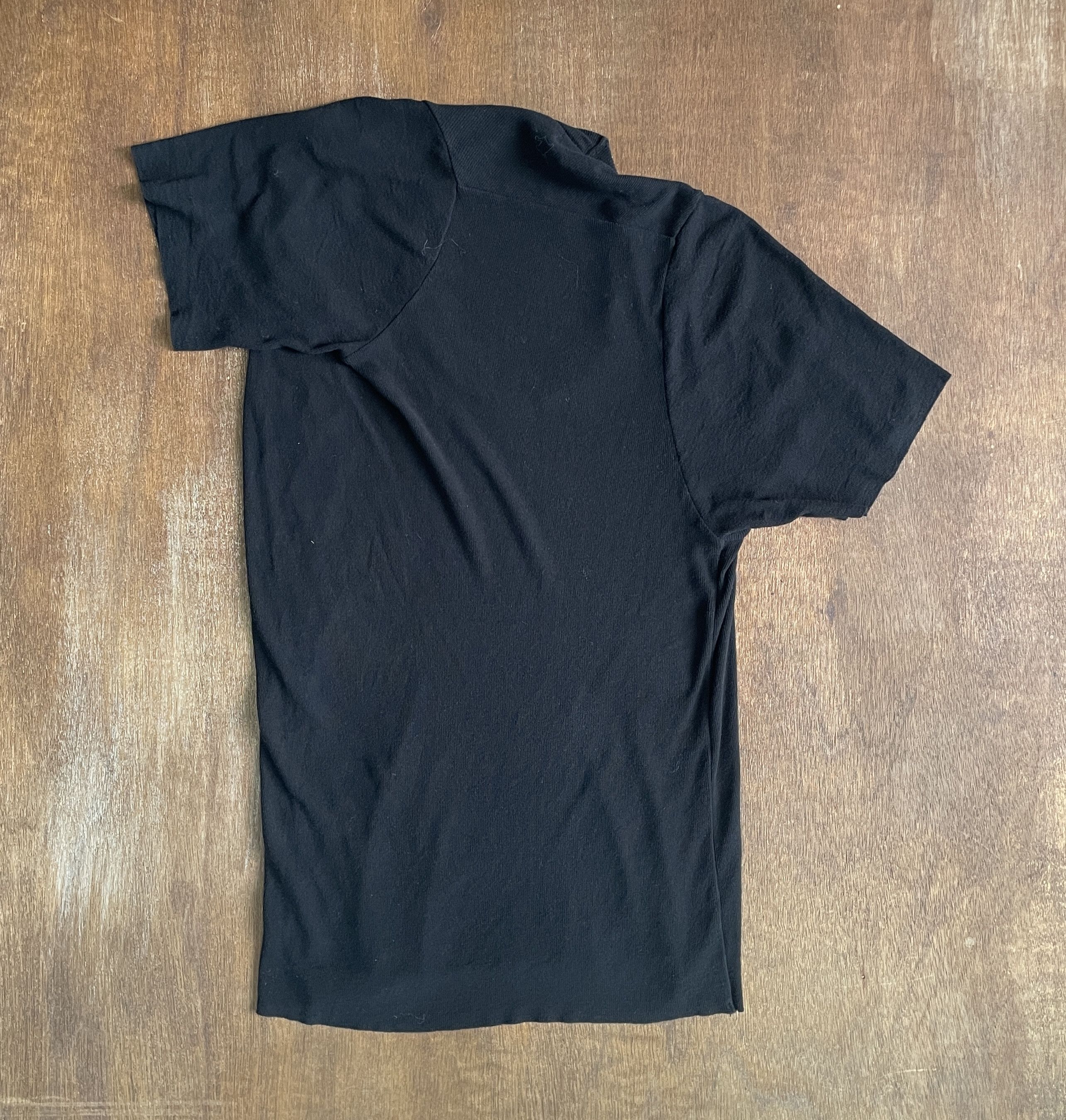 Y's Y's Yohji Yamamoto Black Scoop Neck Short Sleeve T-Shirt Size US S / EU 44-46 / 1 - 5 Thumbnail
