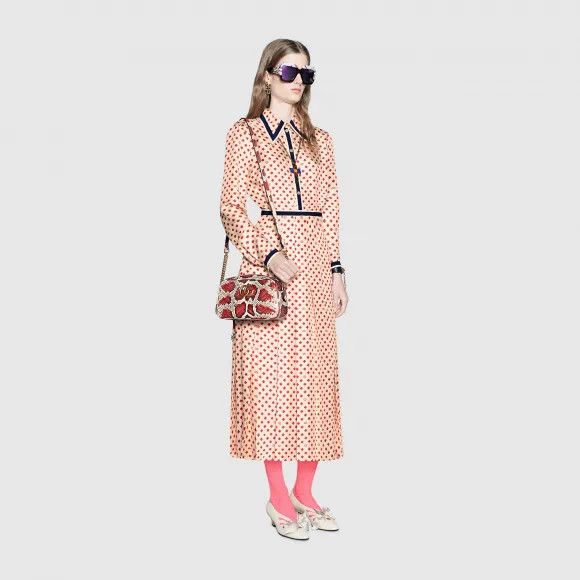 Gucci o1s1wg110225 Size: OS / GG Marmont Small Python Shoulder Bag Size ONE SIZE - 2 Thumbnail