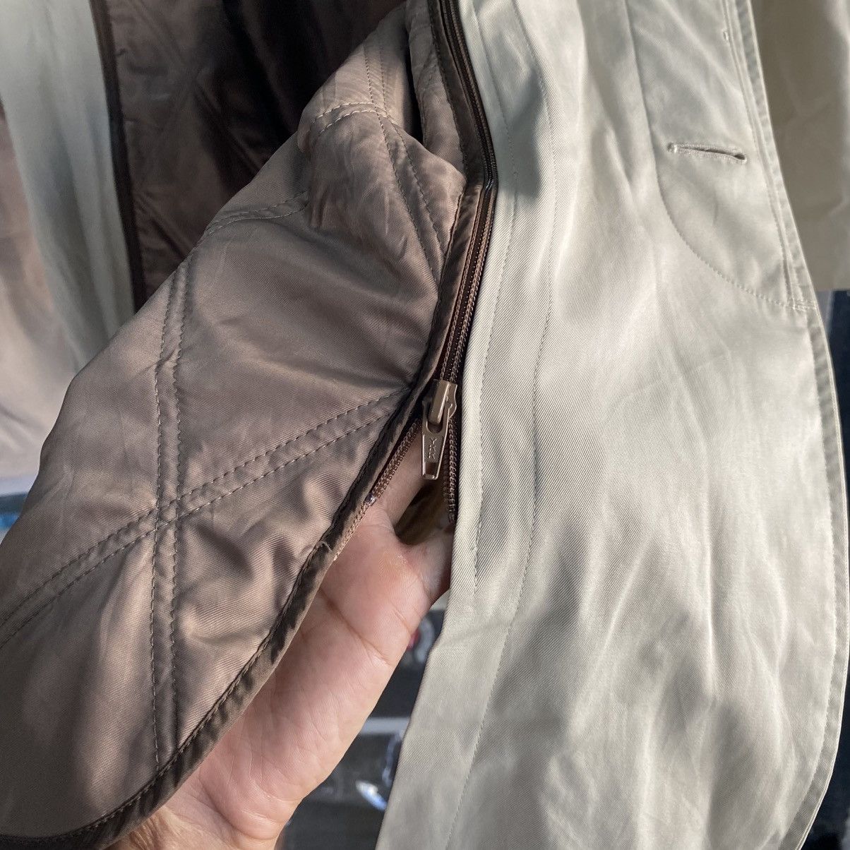 Burberry Vintage Burberrys Single Breasted Trench Coat Beige chekered Size US L / EU 52-54 / 3 - 13 Thumbnail