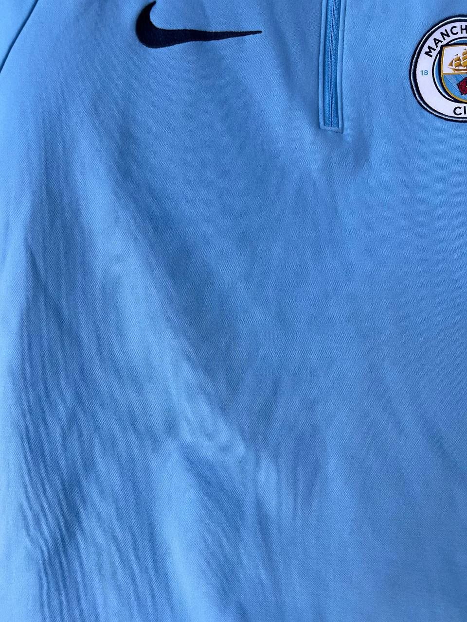 Nike MANCHESTER CITY TRAINING 1/4 ZIP SOCCER FOOTBALL LONG SLEEVE Size US S / EU 44-46 / 1 - 9 Thumbnail