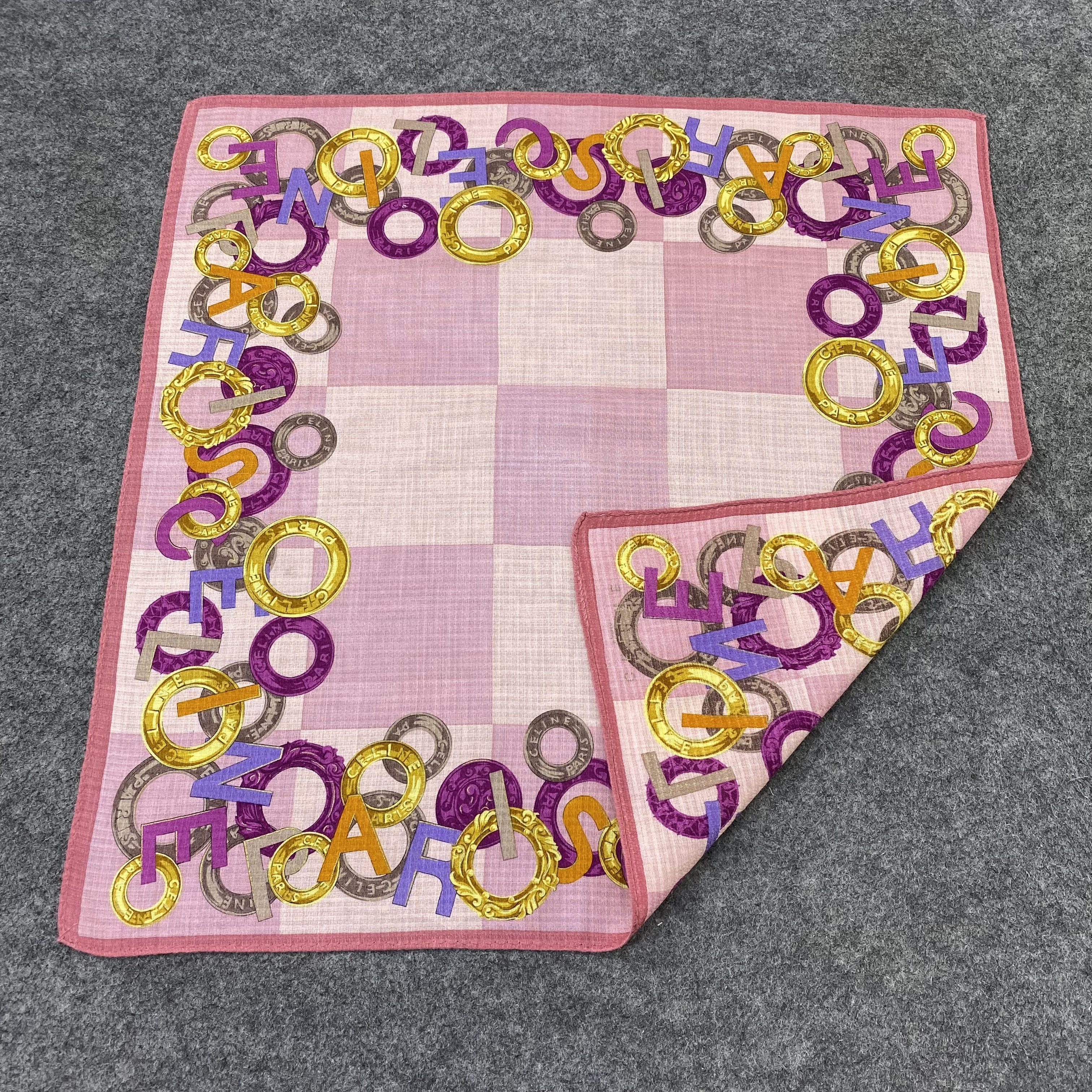 Celine Celine Handkerchief Neckerchief Bandana-B1773 Size ONE SIZE - 5 Thumbnail