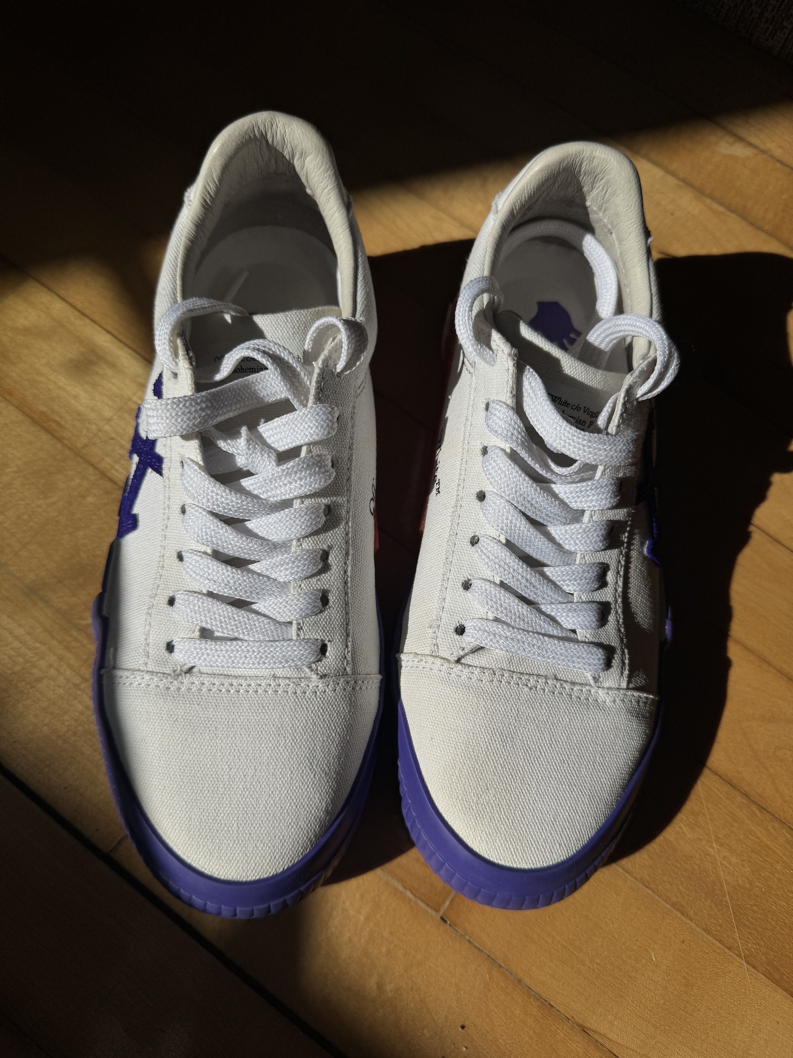 Off-White Off- White Violet Vulcanized Sneakers Size US 8 / IT 38 - 2 Thumbnail