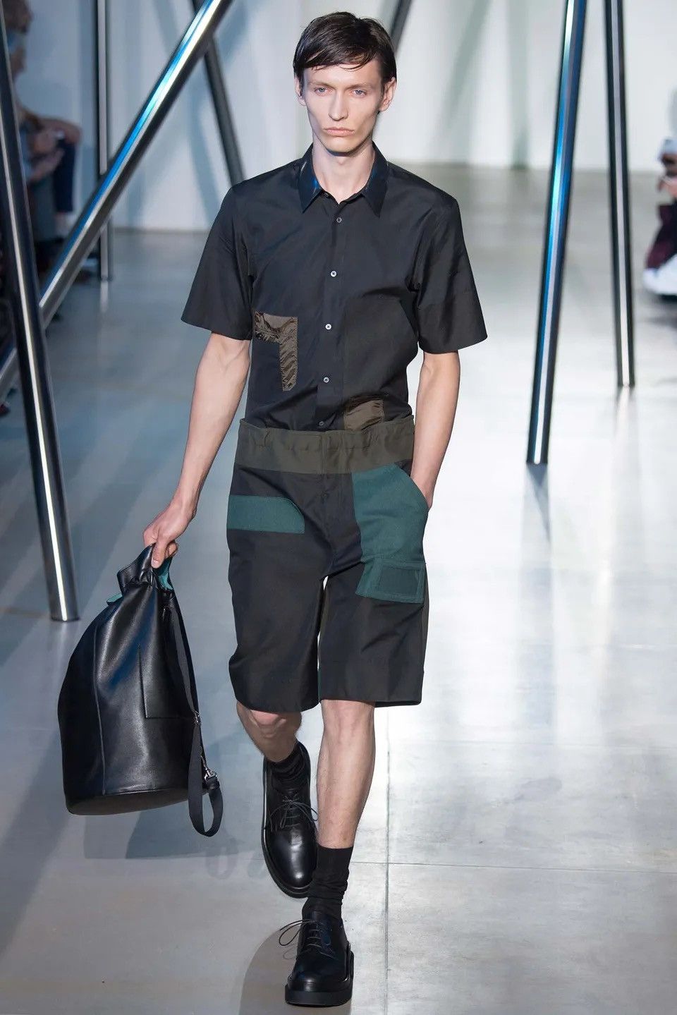 Jil Sander S/S 16 Patchwork Tech Nylon Shorts Size US 32 / EU 48 - 19 Thumbnail