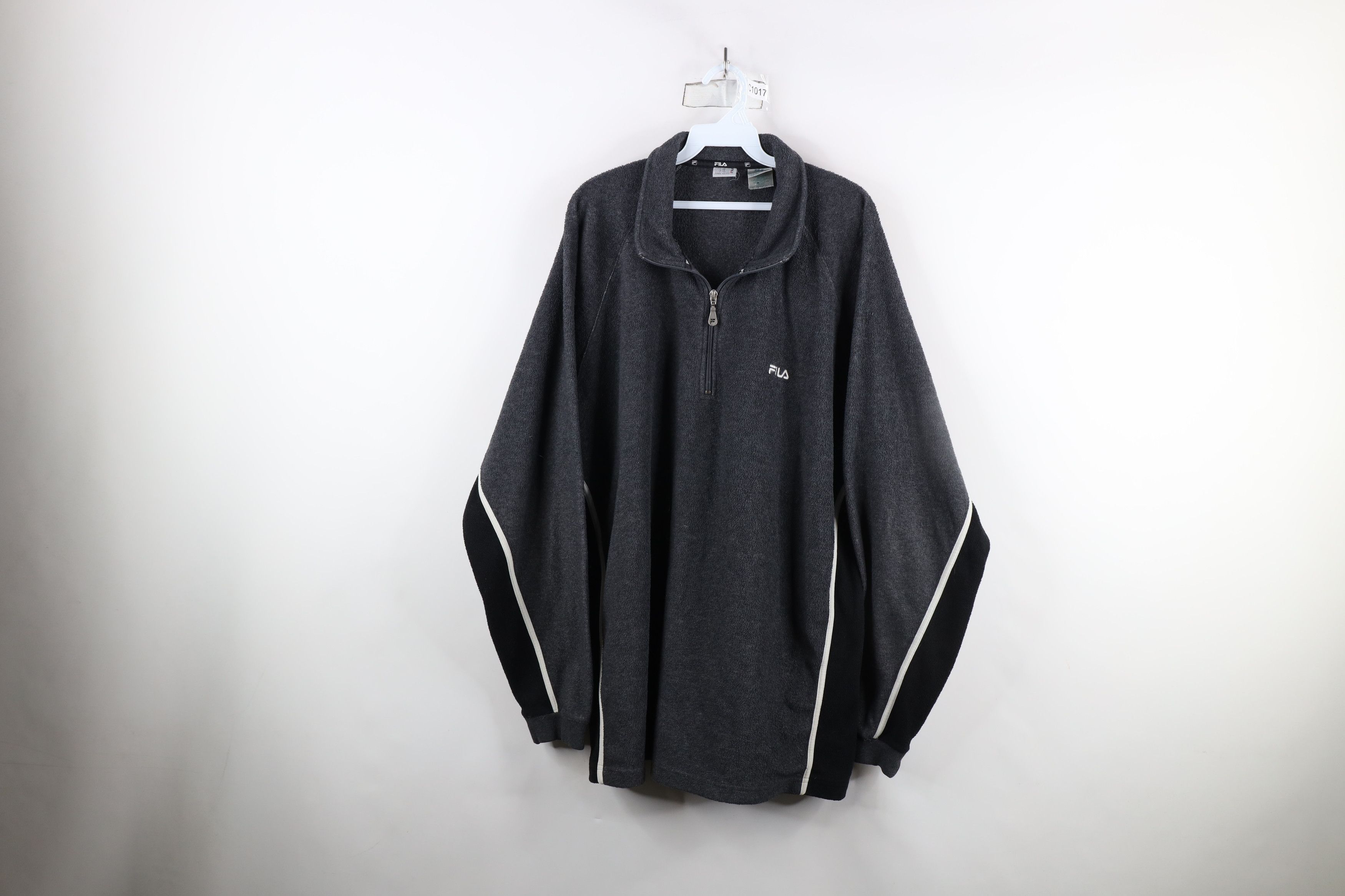 Fila × Vintage Vintage 90s Fila Spell Out Fleece Half Zip Pullover Sweater Size US XXL / EU 58 / 5 - 1 Thumbnail
