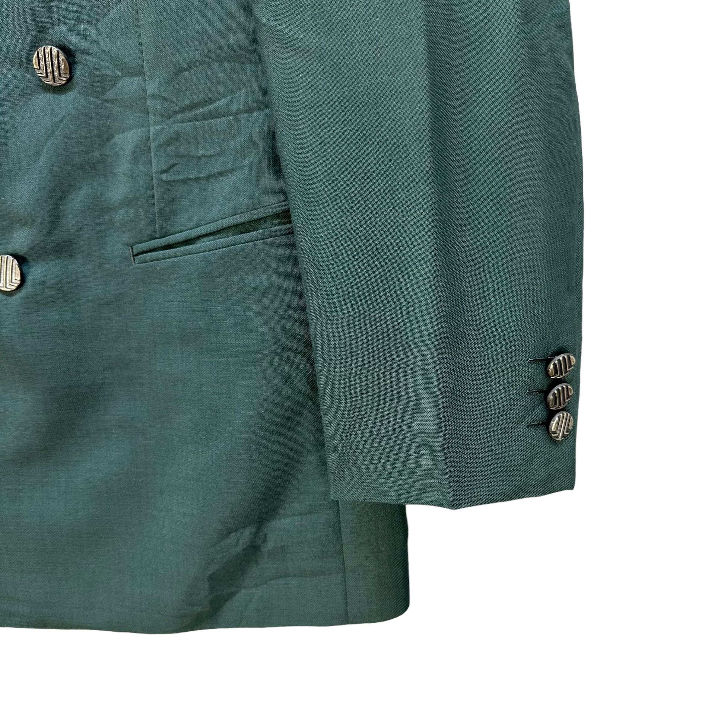 Lanvin LANVIN Double Breast Green Blazers Suit Jacket #A44-1033 Size 44R - 5 Thumbnail