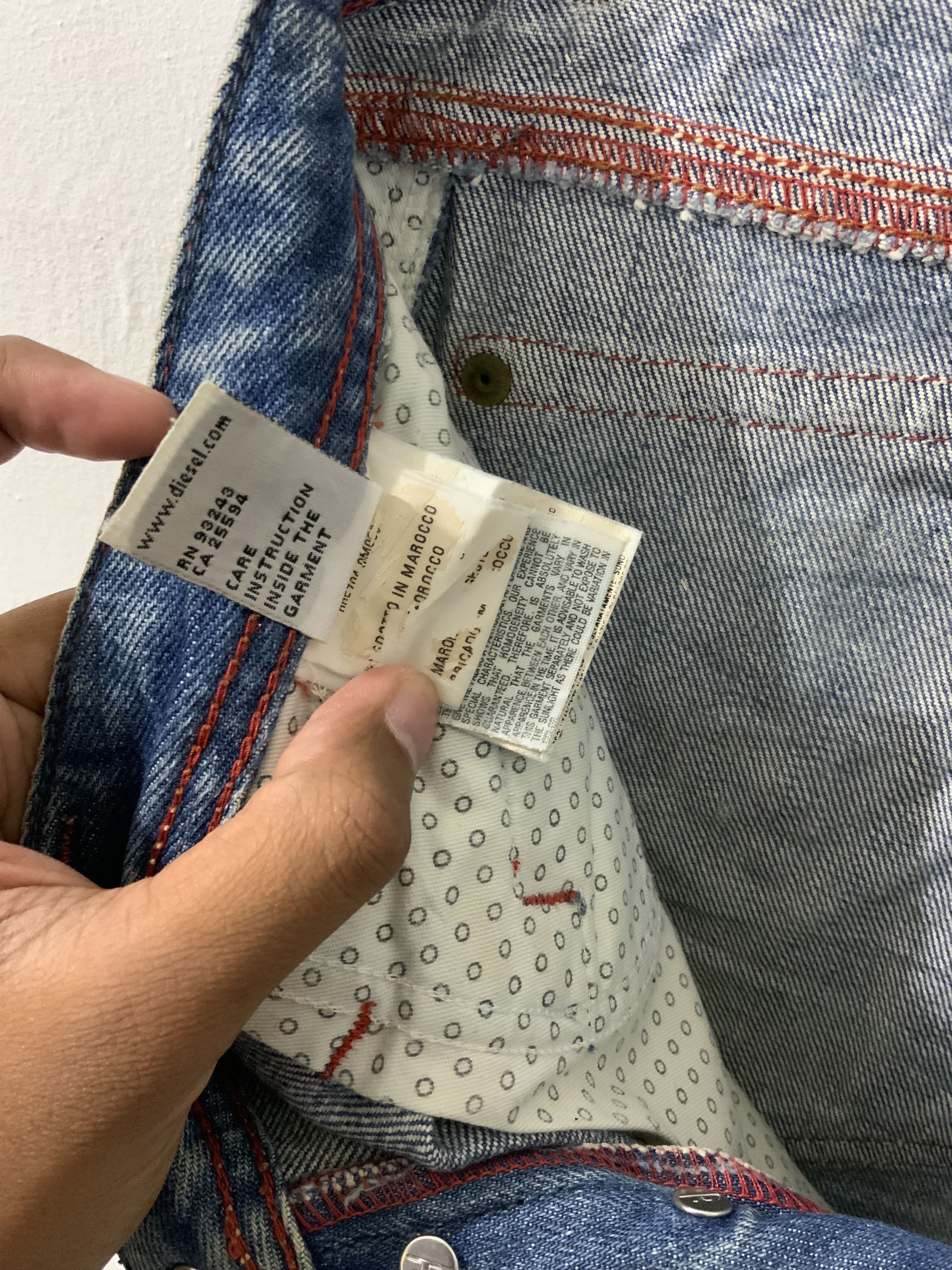 Japanese Brand Diesel Only the Brave Man Denim Division Jeans Size US 28 / EU 44 - 21 Thumbnail