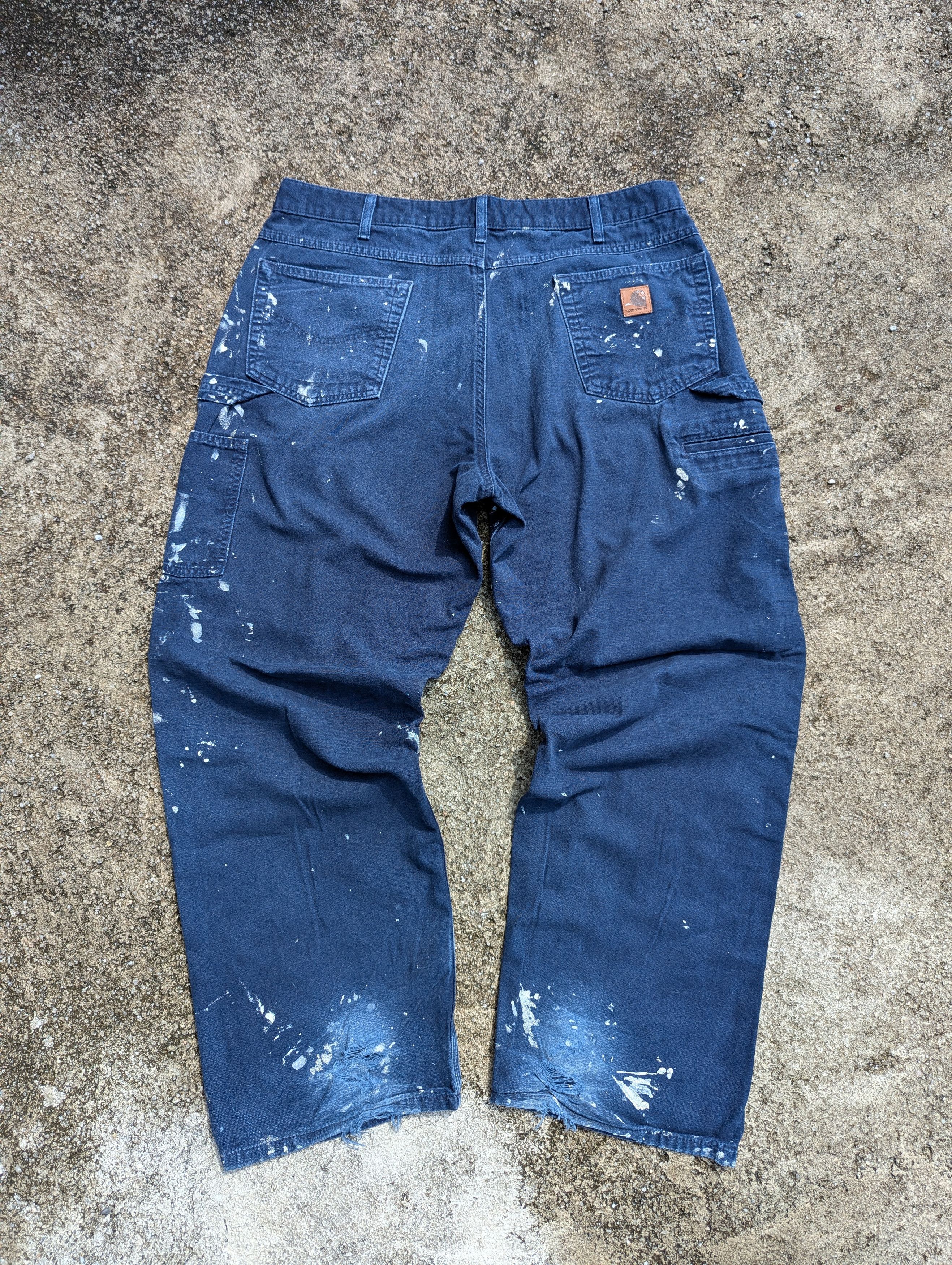 Carhartt Vintage Carhartt Carpenter Pants Distressed paint splatter Size US 36 / EU 52 - 4 Thumbnail