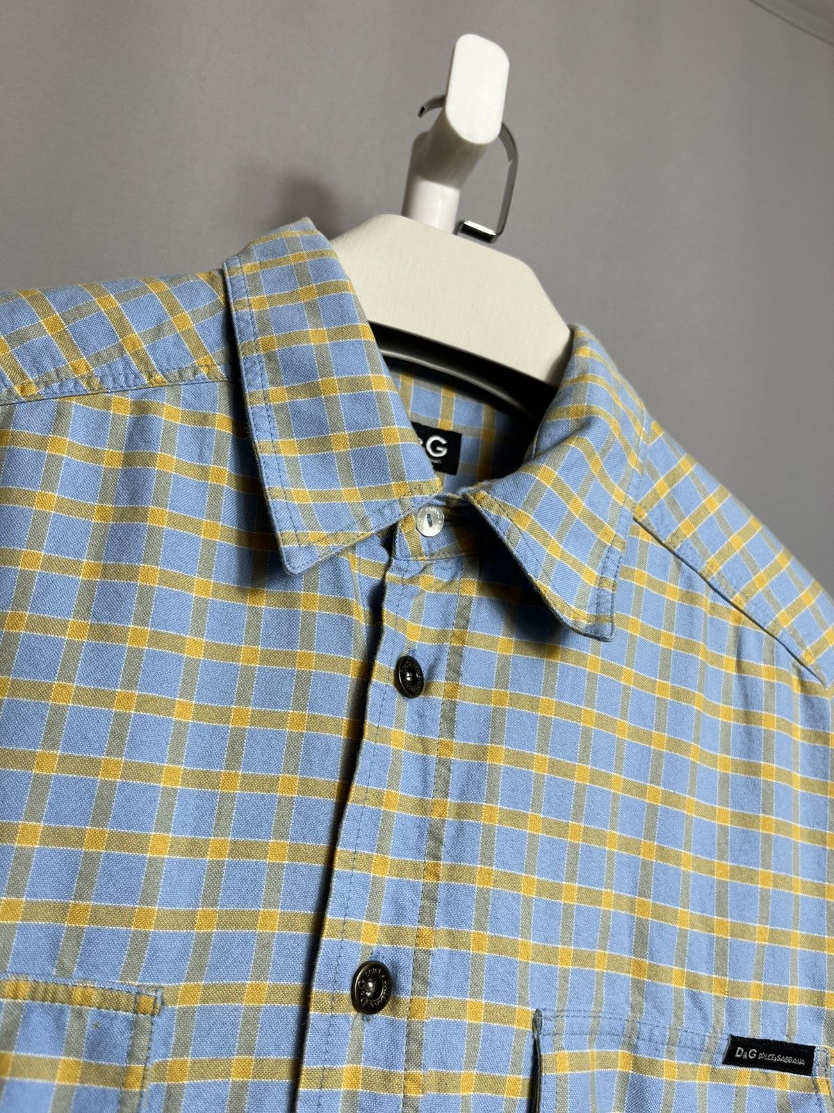 Dolce & Gabbana dolce & gabbana plaid shirt button short sleeve slim mens Size US XXL / EU 58 / 5 - 3 Thumbnail