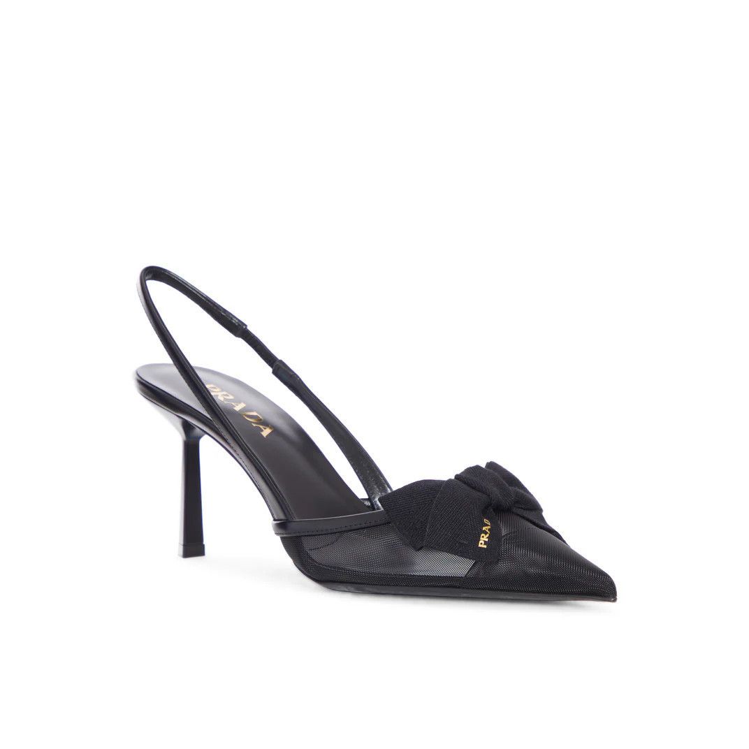 Prada PRADA Black Mesh Pumps New & Authentic (Women's size:7;) Size US 7 / IT 37 - 2 Thumbnail