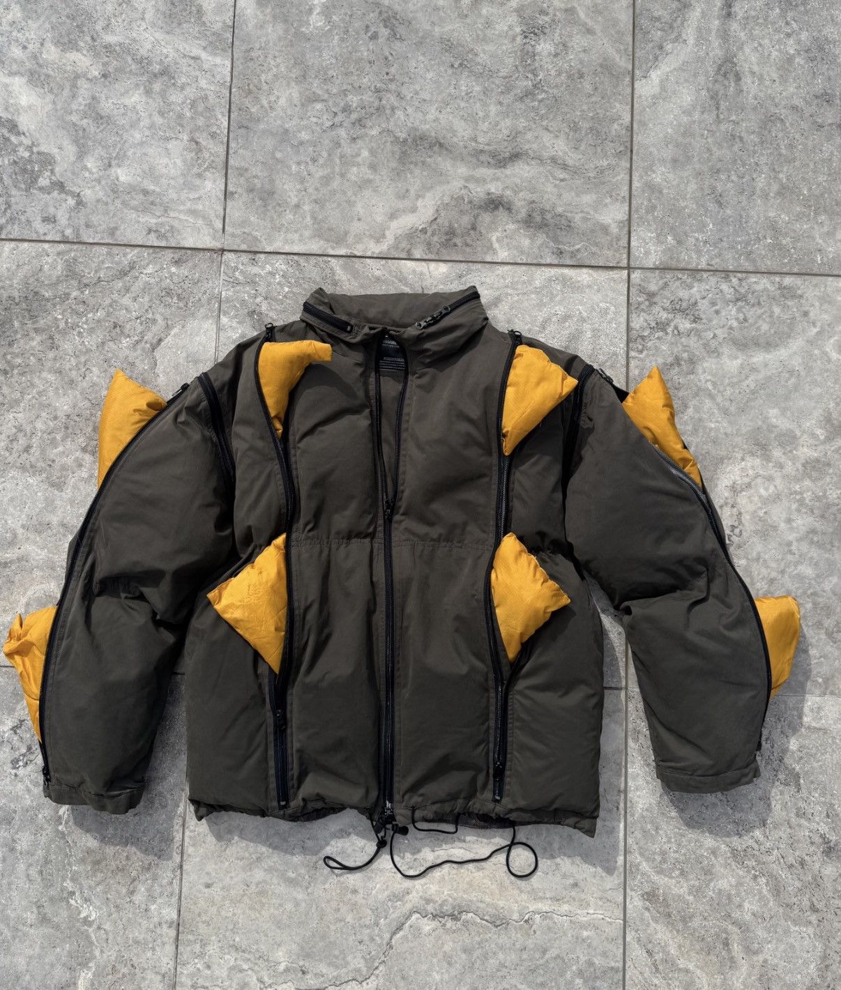291295=Homme 291295 Homme Vertical Zip Puffer Jacket Size US L / EU 52-54 / 3 - 1 Thumbnail