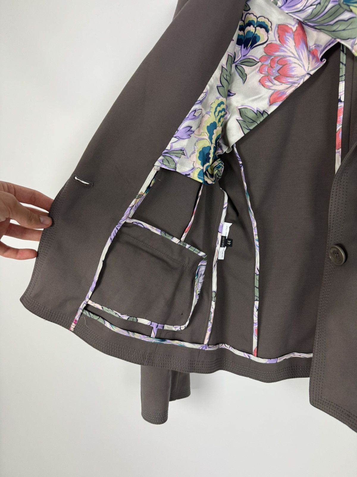 Etro Etro Milano Gray Classic Women’s Blazer Jacket Size M / US 6-8 / IT 42-44 - 15 Thumbnail