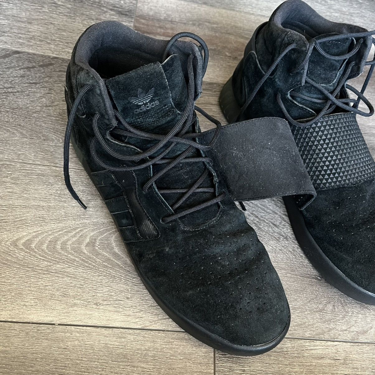 Adidas adidas Tubular Invader Strap Triple Black Sneakers BB1169 Size US 13 / EU 46 - 7 Thumbnail