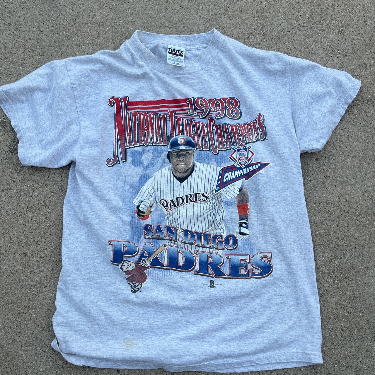 Vintage T-shirt San Diego Padres 1998 Sz XL MLB League Champs 