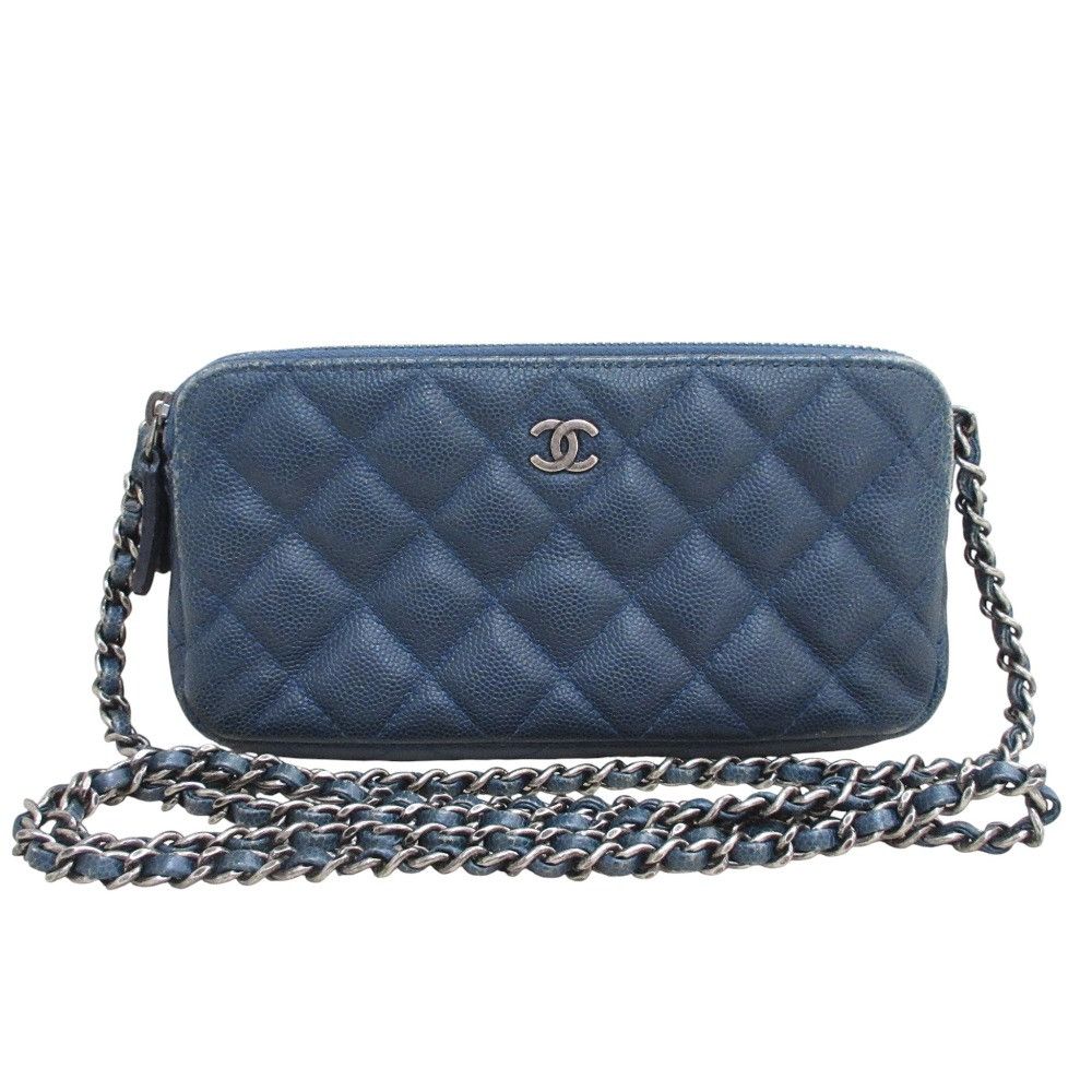 Chanel Chanel Chanel Matelassé Caviar Skin 2way Chain Wallet Leather Shoulder DUTY FREE for USA Size ONE SIZE - 1 Thumbnail