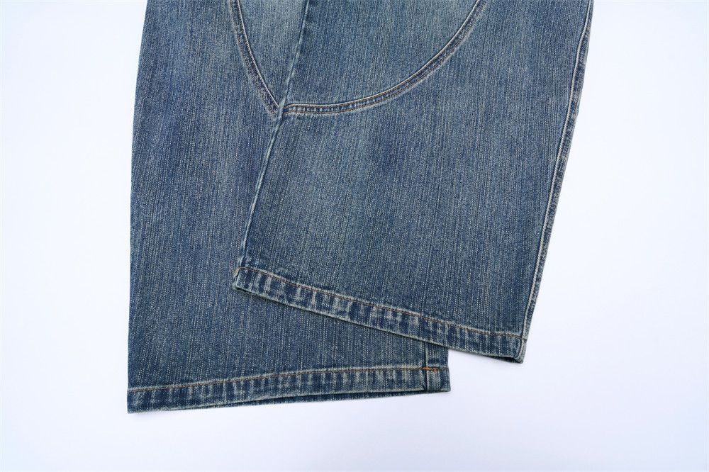 Vintage American high street men's washed distressed scimitar jeans Size US 32 / EU 48 - 4 Thumbnail