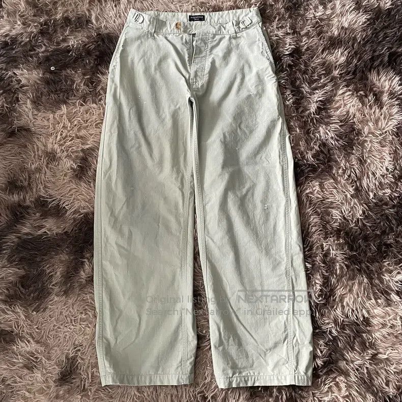 Balenciaga size S Distressed Work Pants