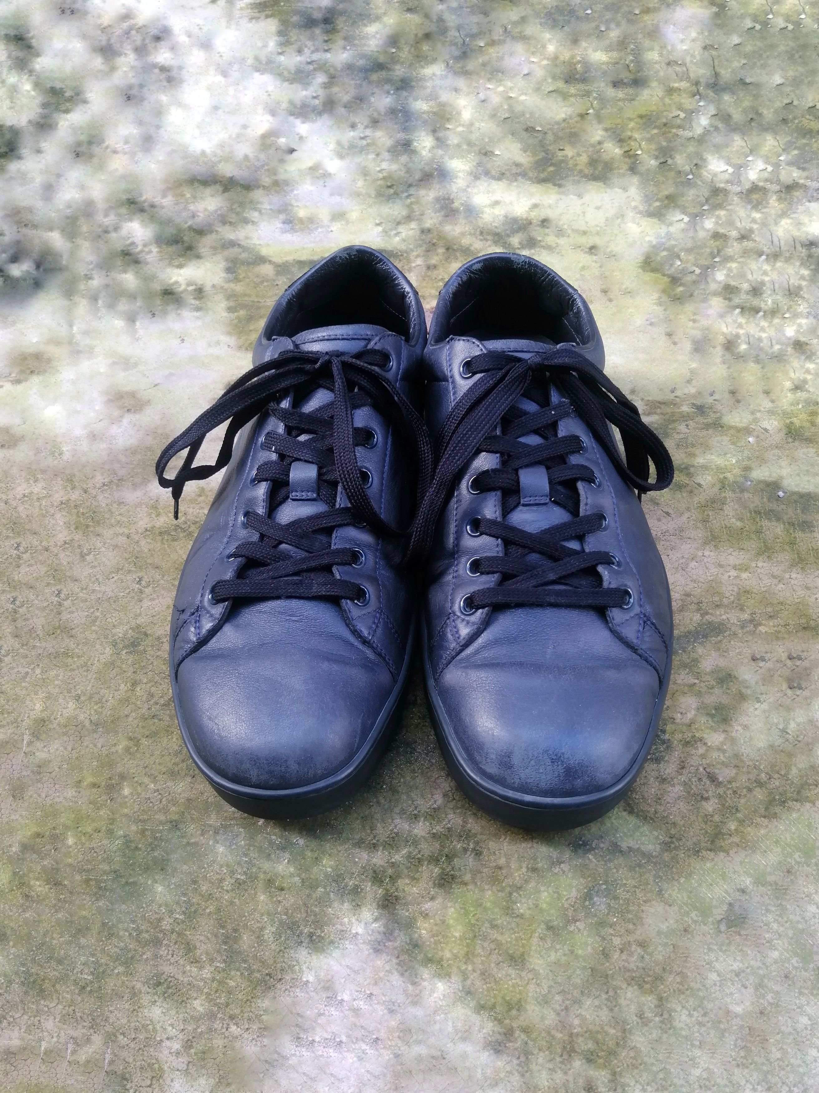 Gucci Gucci Ace Dark Blue Leather Low Sneakers Size 9.5 Size US 9.5 / EU 42-43 - 6 Thumbnail