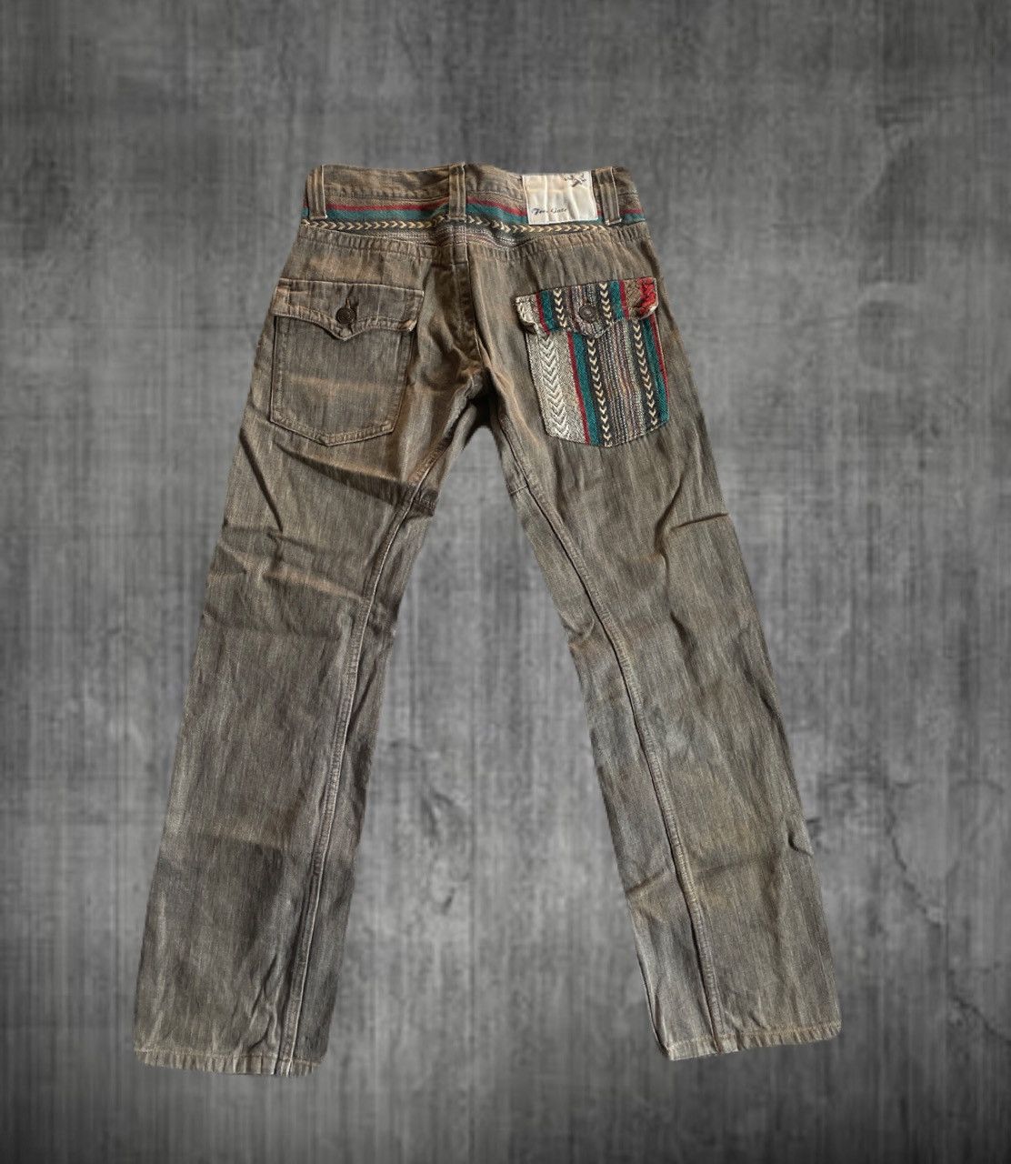 2000s Japanese archive Ethnic Tribal Jeans Kapital Vibe Y2K