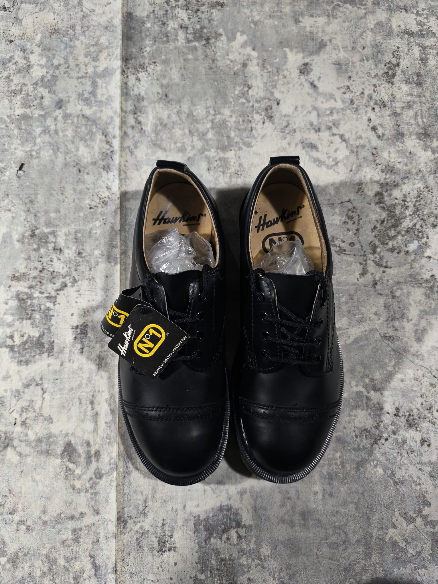 Dr. Martens hawkins dr martens black leather derby shoes Size US 7.5 / EU 40-41 - 3 Thumbnail