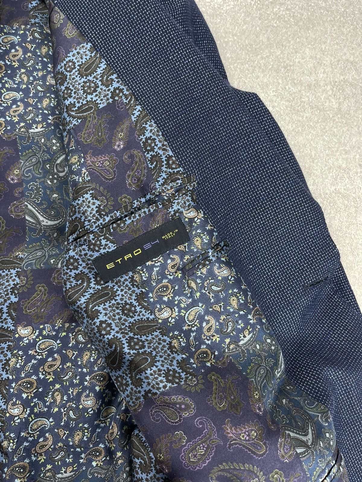 Etro Etro Blue Check Wool Blazer Size 54 Size 44R - 11 Thumbnail