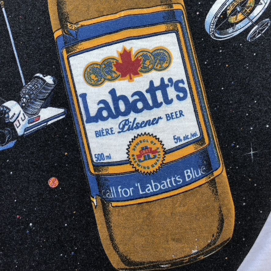 Vintage 1984 Labatt's Big Blue Canadarm Graphic 3/4 Sleeve Tee Size US M / EU 48-50 / 2 - 7 Thumbnail