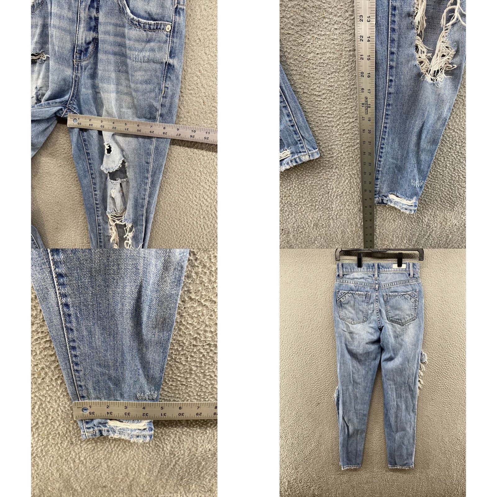 Buckle Black Buckle Black Mom Med Wash Distressed Thighs 24 in Womens Jeans 90s Style Size ONE SIZE - 8 Thumbnail