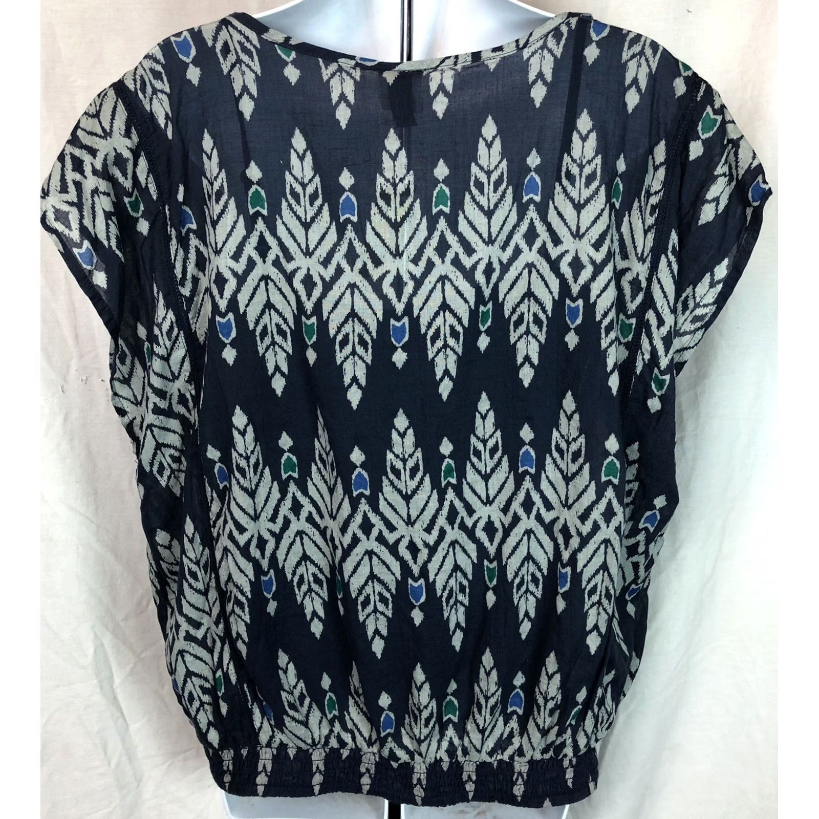 Vintage Sonoma 2pc Combo Tank & Top Set L Blue V-Neck Sleeveless Tribal Aztec NWT Size L / US 10 / IT 46 - 4 Thumbnail