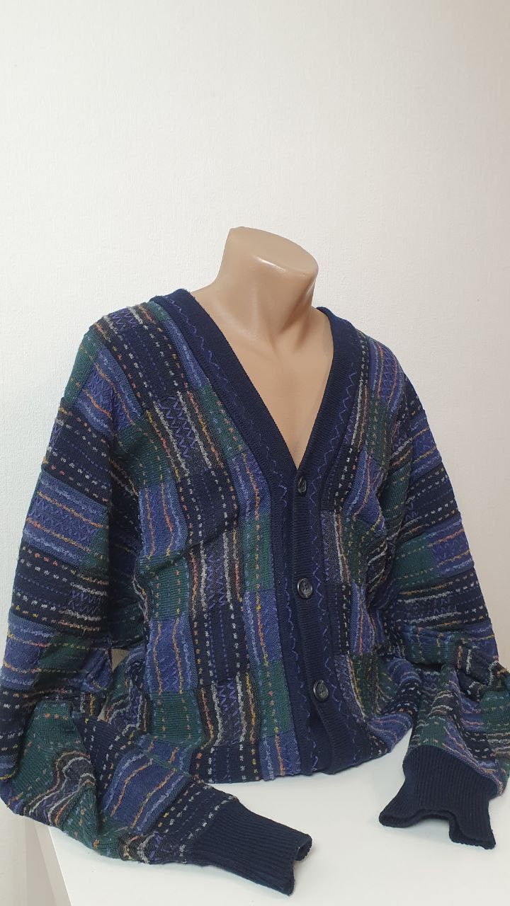 Carlo Colucci Vintage Sweater Carlo Colucci Cosby Retro 90s Pullover Size US XXL / EU 58 / 5 - 1 Thumbnail