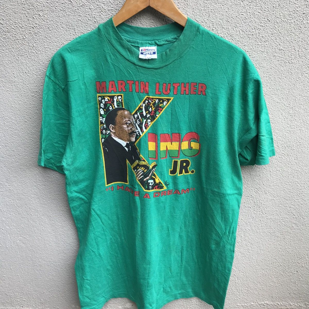 Vintage Vintage 90s MARTIN LUTHER KING jr usa president tee Size US M / EU 48-50 / 2 - 2 Thumbnail