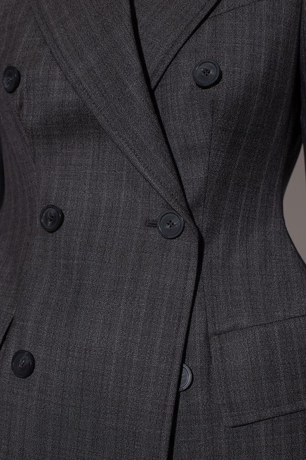 Balenciaga o1bcso1str1124 Hourglass Blazer in Grey Size S / US 4 / IT 40 - 5 Thumbnail
