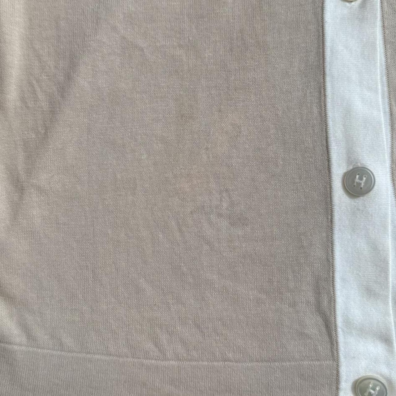 Hermes Hermes Margiela era cream white button up cardigan H button Size XS / US 0-2 / IT 36-38 - 8 Thumbnail
