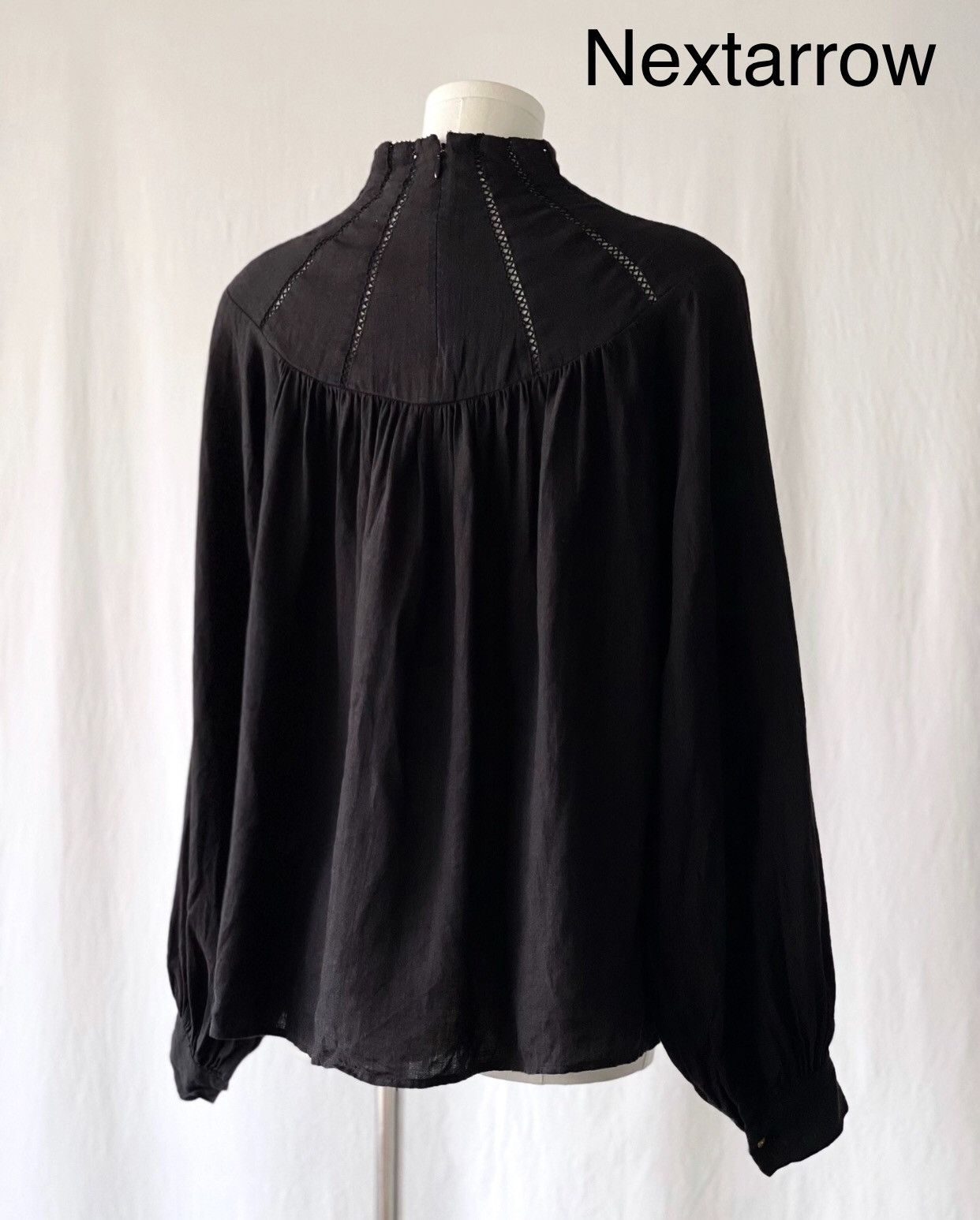 Kapital KAPITAL Hirata Kazuhiro Black Stand up Pure Linen Doll Shirt Size US XS / EU 42 / 0 - 2 Thumbnail
