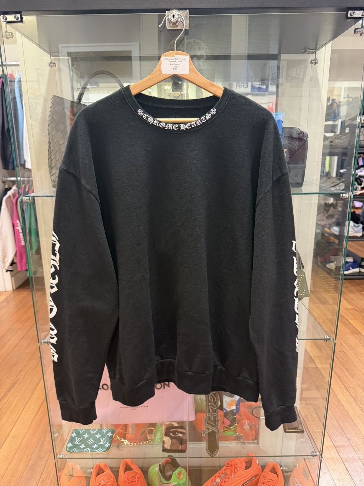 Chrome Hearts Chrome Hearts Neck Logo Crewneck Size US L / EU 52-54 / 3 - 1 Thumbnail
