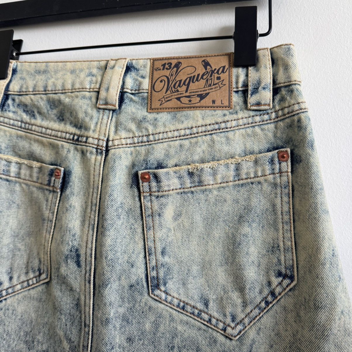 Vaquera Distressed Maxi Skirt Size 26" / US 2 / IT 38 - 3 Thumbnail