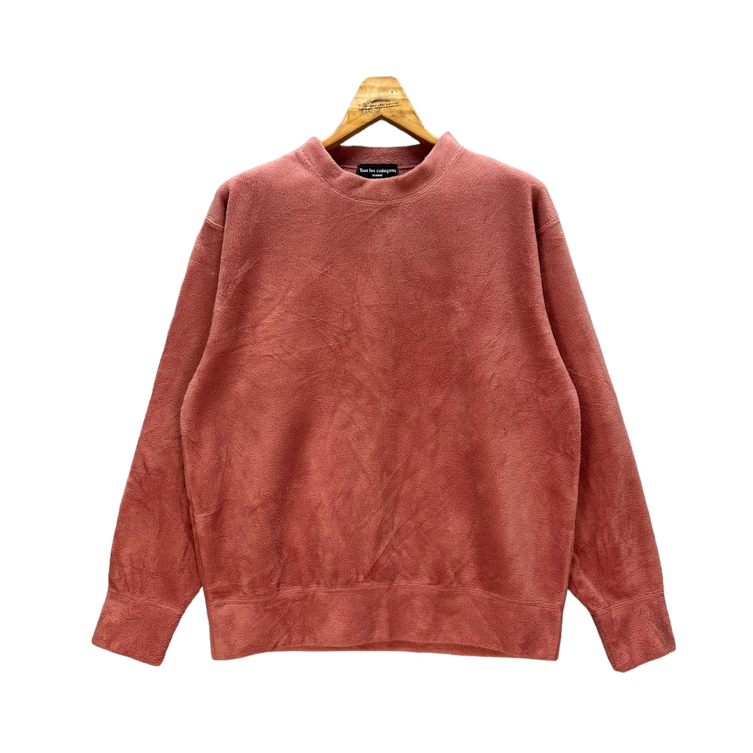 Japanese Brand TOUS LES CALECONS HOMME BIG LOGO FLEECE SWEATSHIRT #9036-50 Size US L / EU 52-54 / 3 - 1 Thumbnail