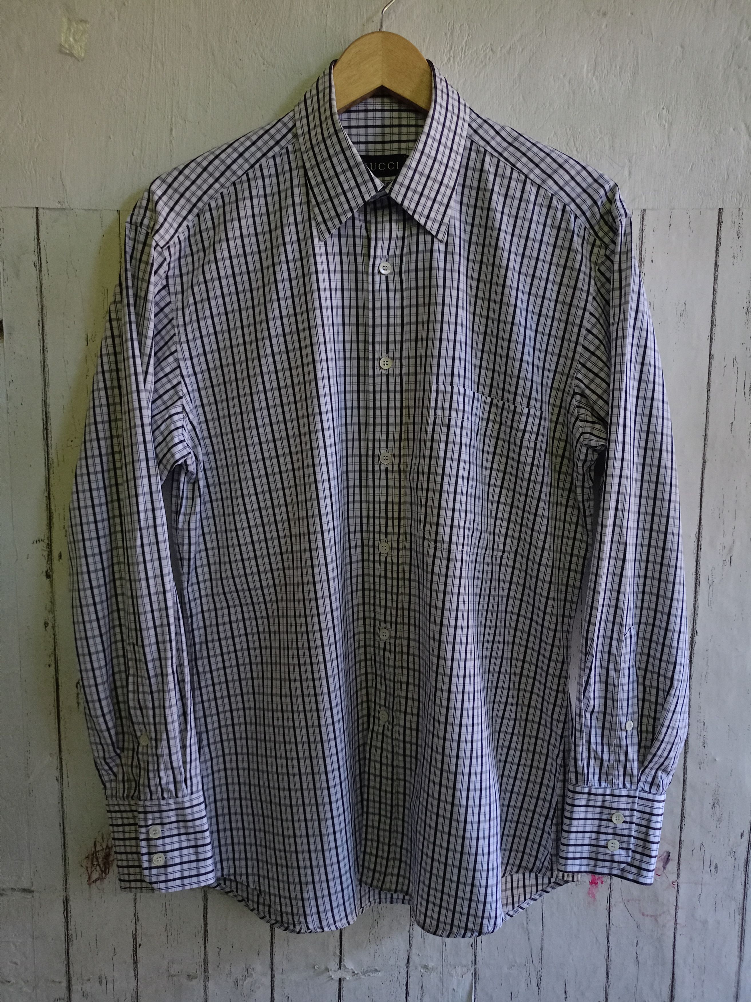 Gucci Vintage Gucci Button Long Sleeve shirt Size US L / EU 52-54 / 3 - 1 Thumbnail