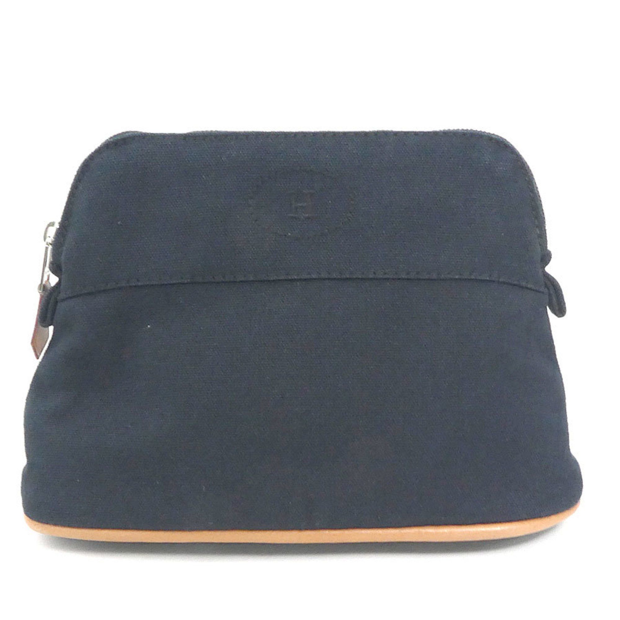 image of Hermes Pouch Multi Case Bolide Cotton Black Silver Unisex, Women's