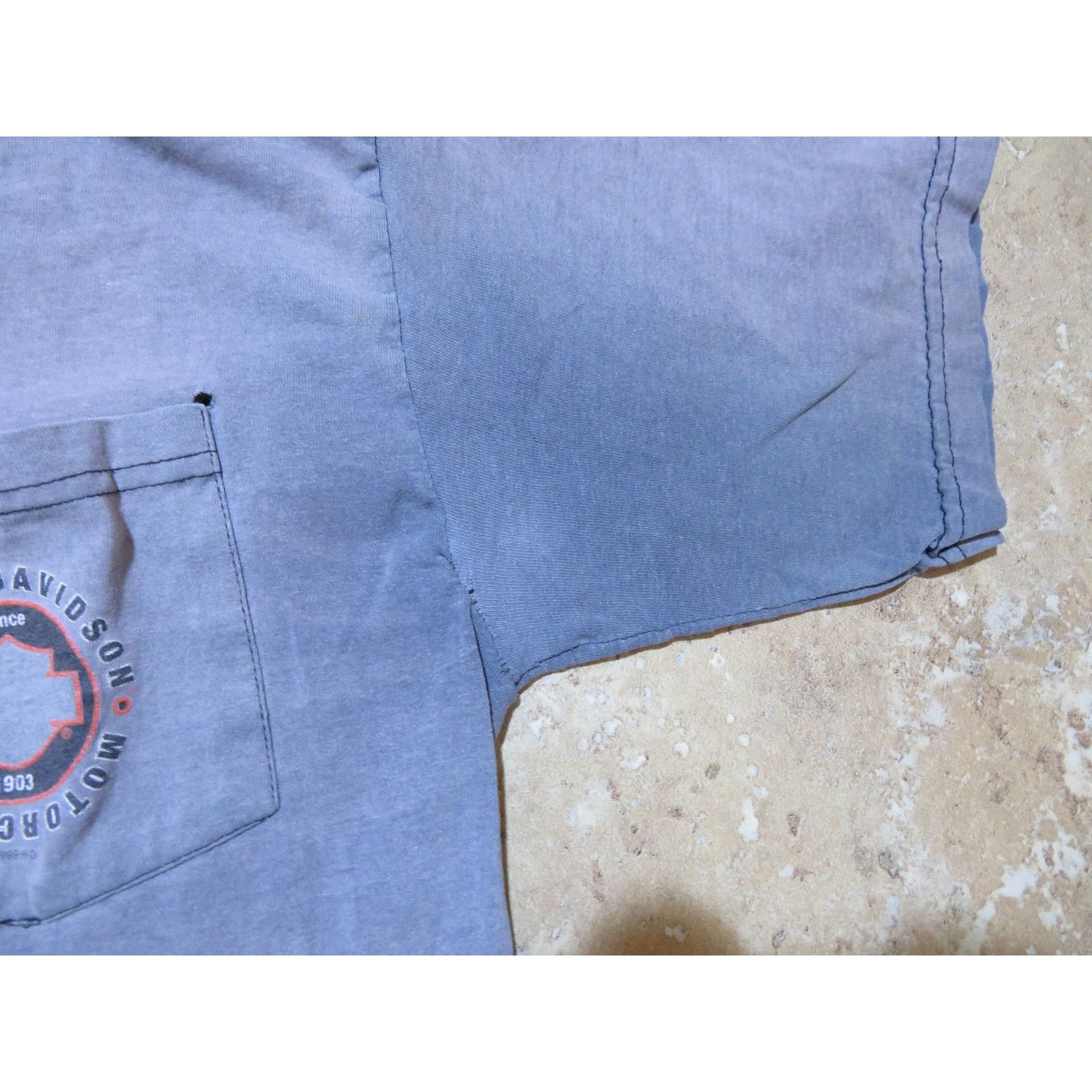 Harley Davidson Harley Davidson Michigan City IN Pocket T-Shirt Gray Sz L Size US L / EU 52-54 / 3 - 6 Thumbnail