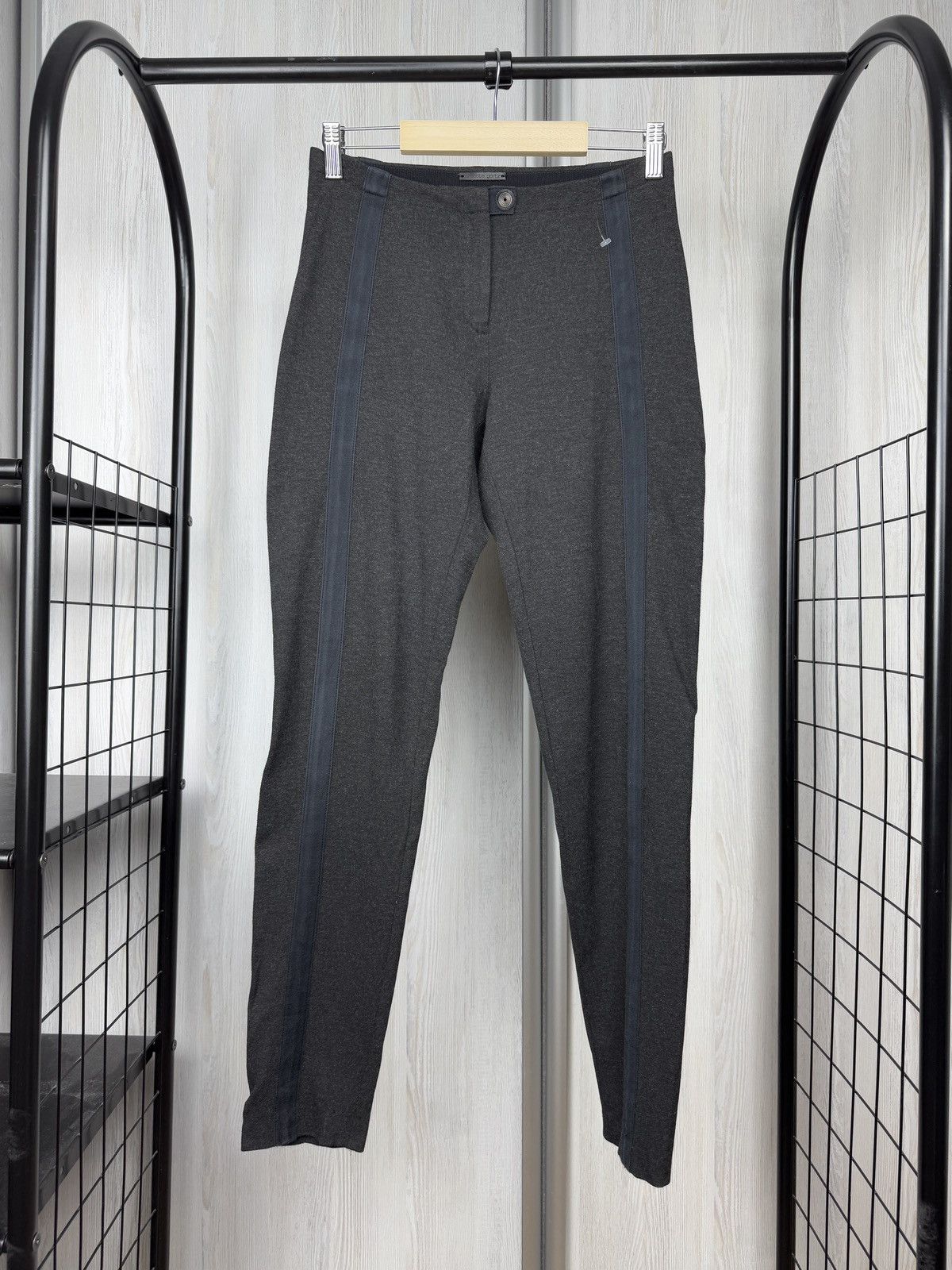 Annette Gortz ANNETTE GORTZ Womens Grey Viscose Polyamide Stretch Pants Size 28" / US 6 / IT 42 - 1 Thumbnail
