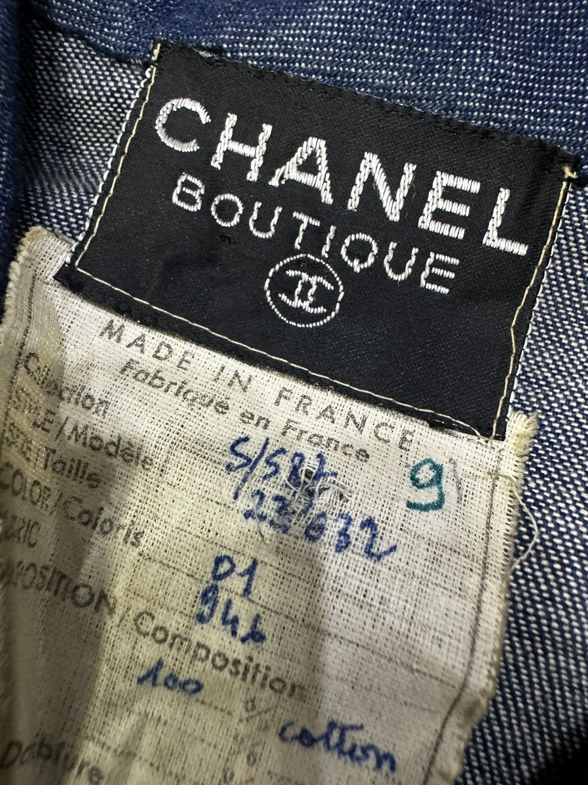 Chanel × Vintage VINTAGE 1980s CHANEL DENIM MIDI DRESS Size S / US 4 / IT 40 - 9 Thumbnail