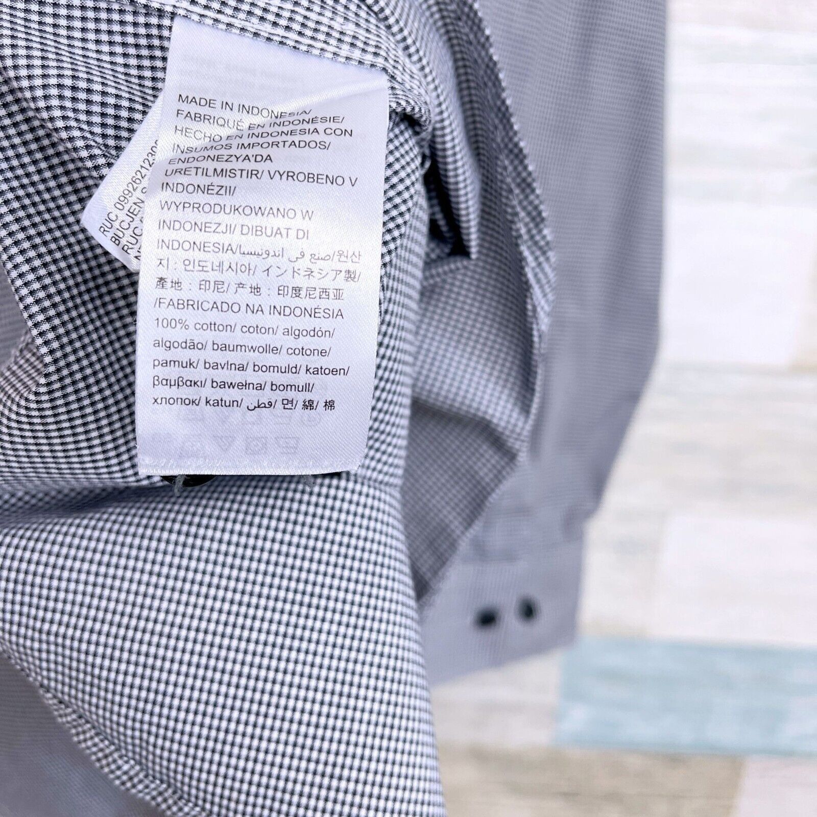 Calvin Klein Calvin Klein Cool Non Iron Shirt Gray Gingham Mens XL Size US XL / EU 56 / 4 - 7 Thumbnail